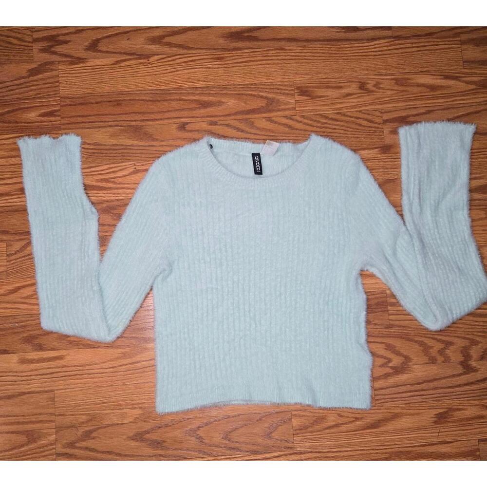 Divided Medium Blue Sweater - VERY SOFT!!